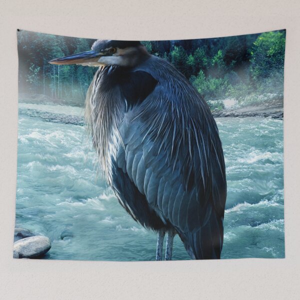 Item preview, Heron, Squamish River designed and sold by Cliff Vestergaard.