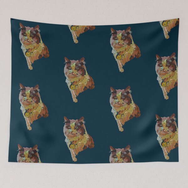 Item preview, Cat protrait in colored pencil designed and sold by Oh-Hecko.