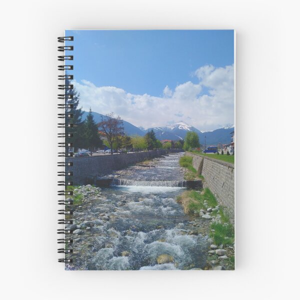 Item preview, Bansko Scene - River and Snowy Peaks designed and sold by TalBright.