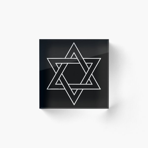 Jewish,  #Star of #David #Clipart #StarOfDavid Acrylic Block