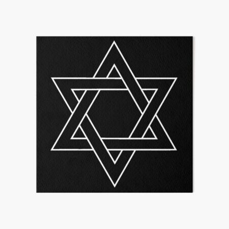 #Star of #David #Clipart #StarOfDavid Art Board Print