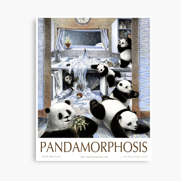 Pandas in the Kitchen? Canvas Print