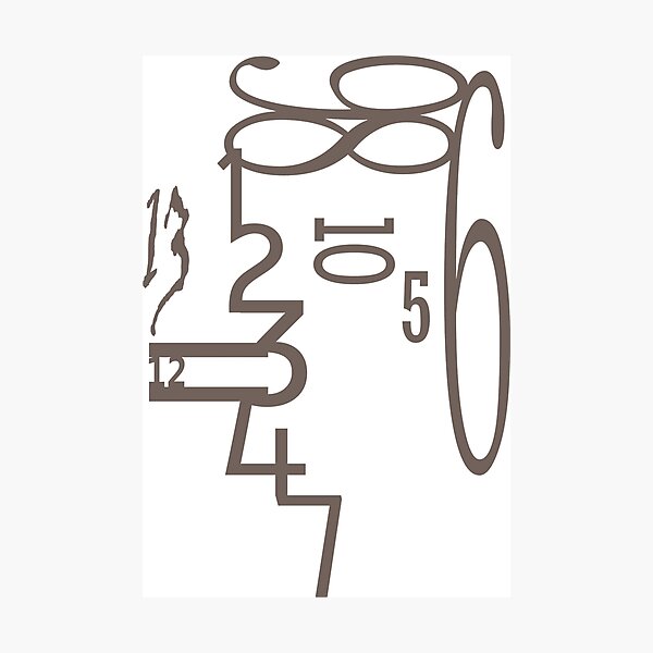 facenumber Photographic Print