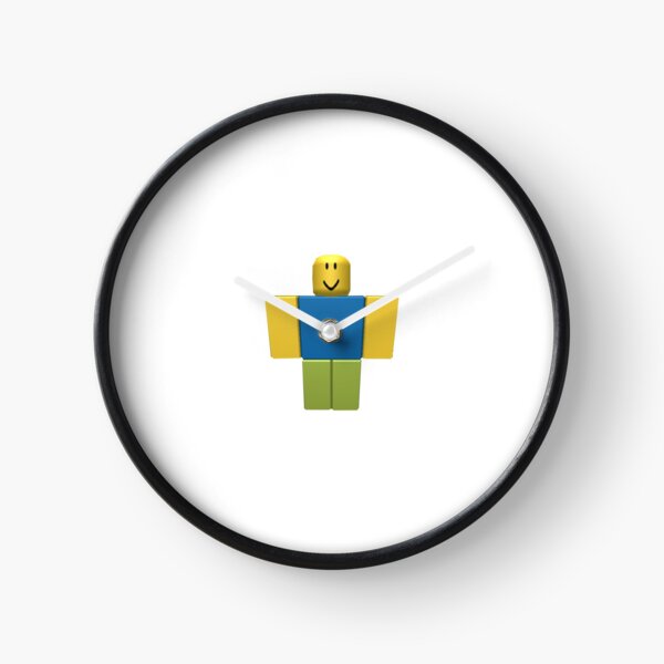 Roblox Minimal Noob T Pose Clock By Jenr8d Designs Redbubble - noob police logo roblox