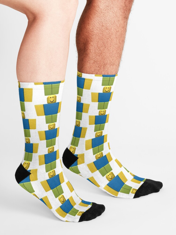 Roblox Noob Socks By Ilovenicolas Redbubble - roblox noob socks redbubble