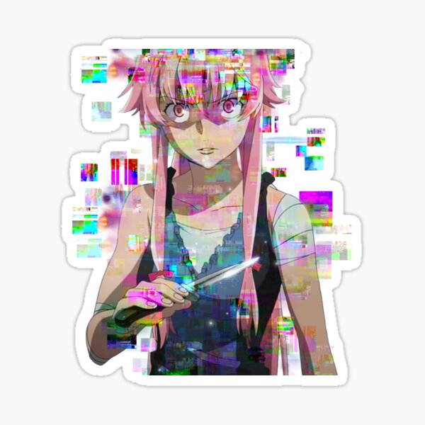 Gift Yuno Gasai Future Diary Mirai Nikki Monochrome Rgb Glitch Design Anime  Drawing by Future Diary Anime - Fine Art America