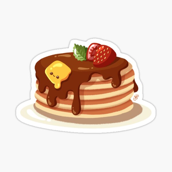 "Kawaii Pancakes" Sticker for Sale by heysoleilart Redbubble