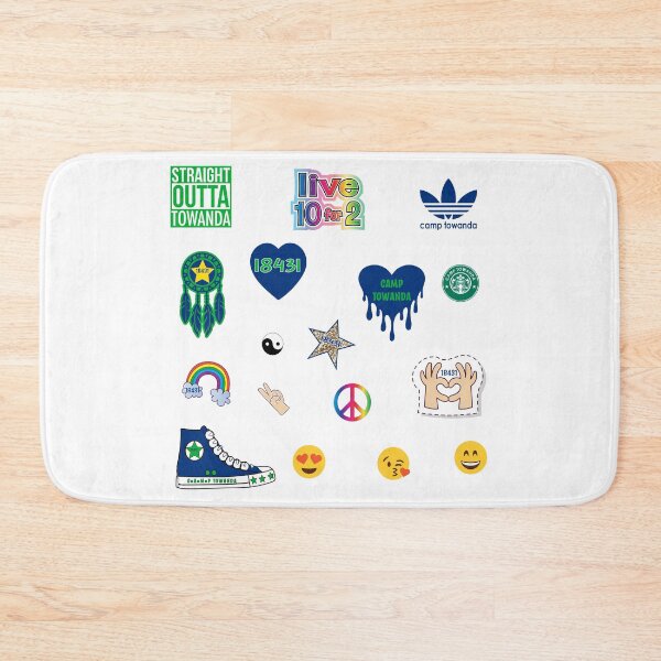 Item preview, Camp Towanda Sticker Sheet (order large size for individual stickers) designed and sold by dddesignsnj.