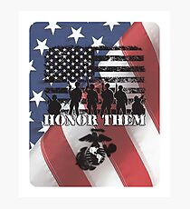 Honor Them-Marines Photographic Print