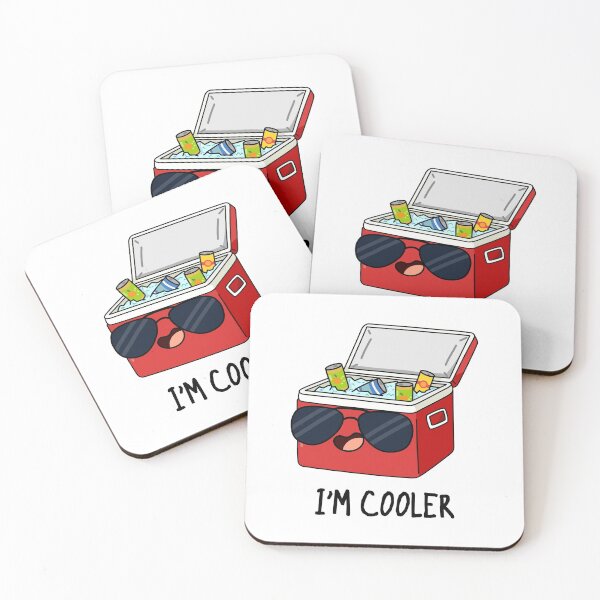 Item preview, I'm Cooler Funny Ice Box Puns  designed and sold by punnybone.