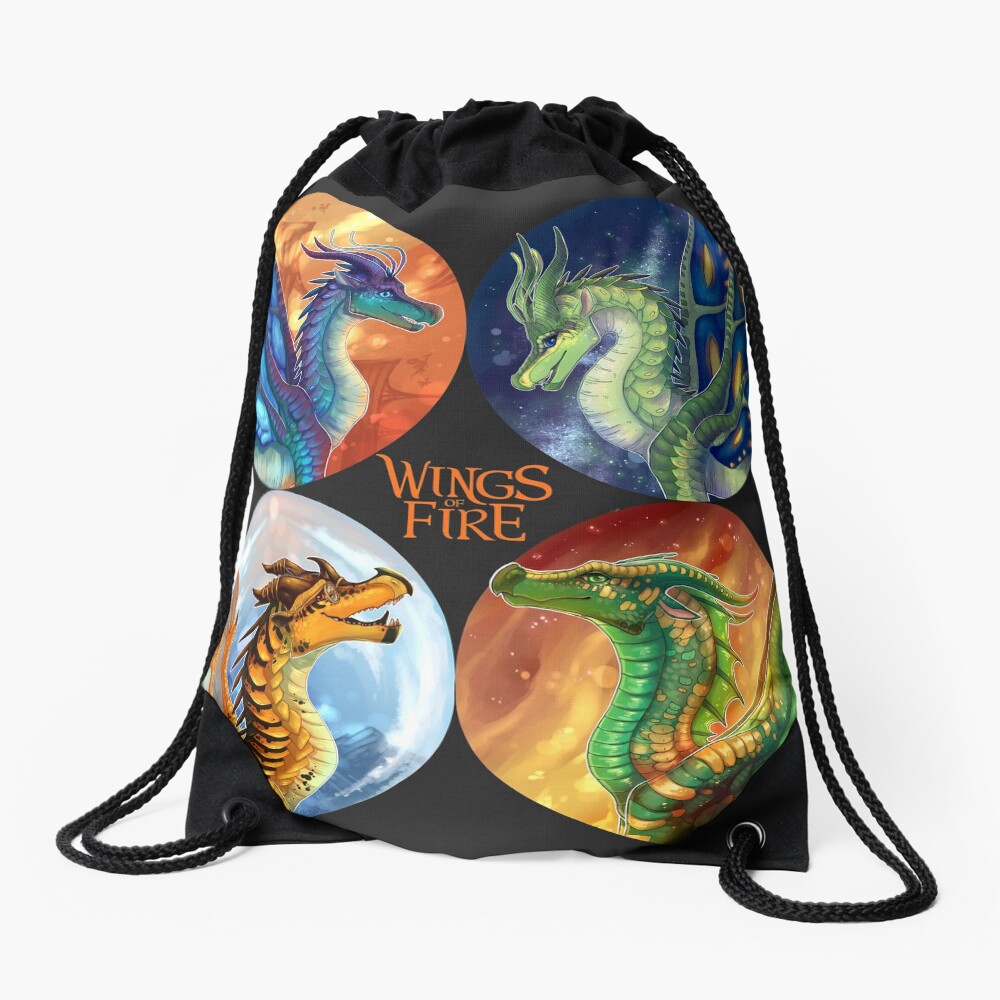 Wings of Fire - Heroes of the Lost Continent Drawstring Bag