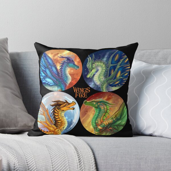 Wings of Fire - Heroes of the Lost Continent Throw Pillow