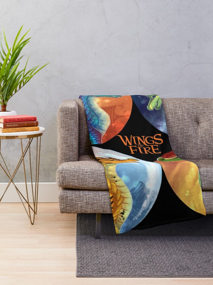 Alternate view of Wings of Fire - Heroes of the Lost Continent Throw Blanket