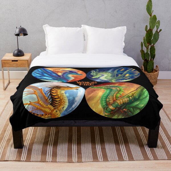 Wings of Fire - Heroes of the Lost Continent Throw Blanket