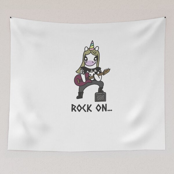 Item preview, guitar playing unicorn designed and sold by Animalhead.
