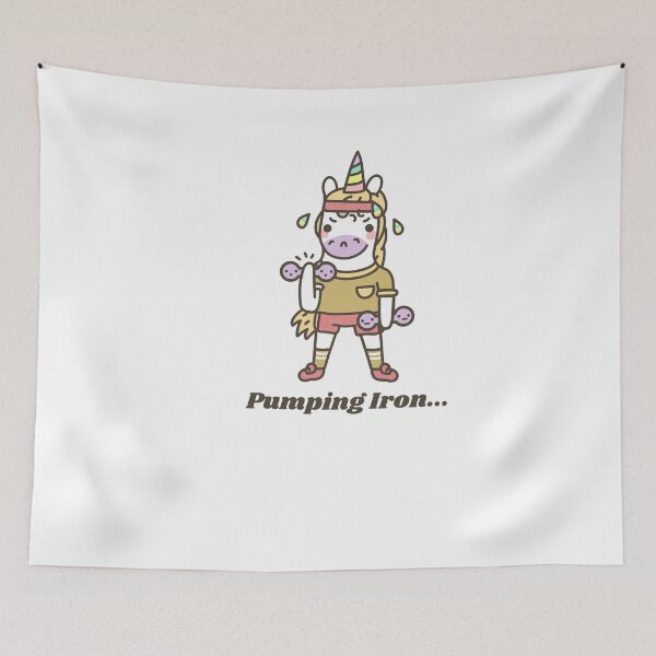 Item preview, pumping iron unicorn designed and sold by Animalhead.