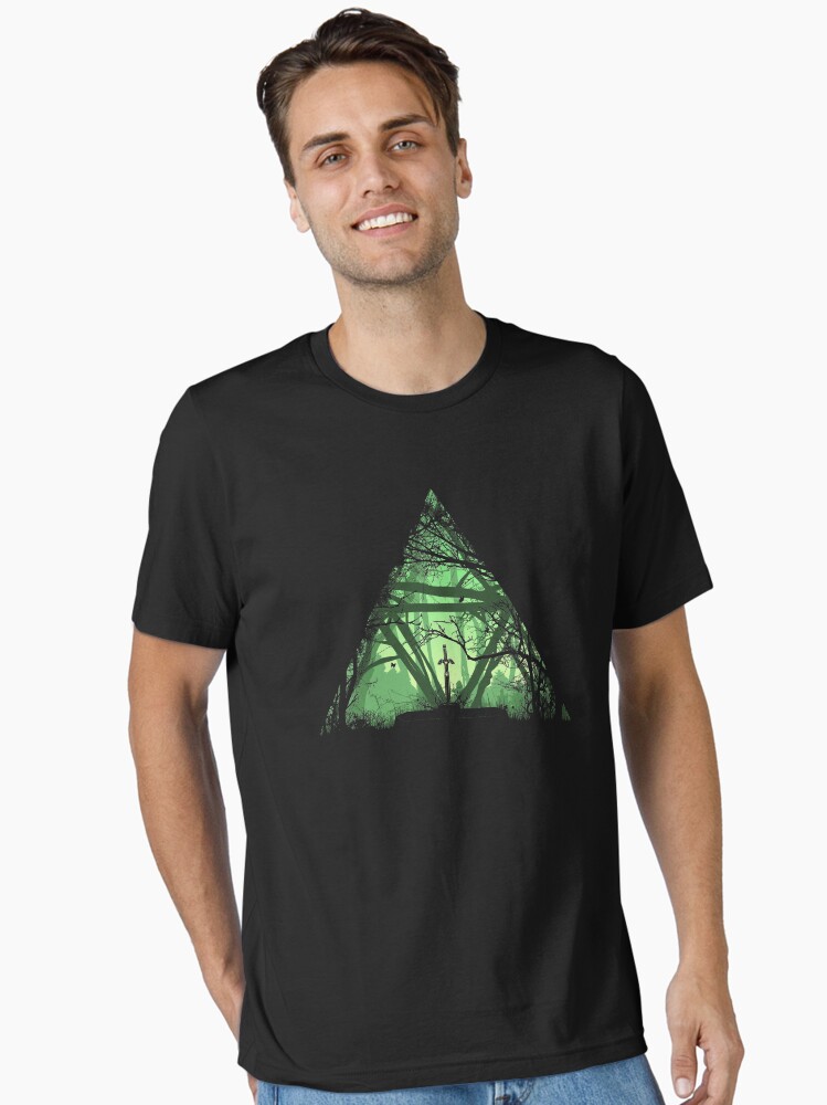 Thumbnail 1 of 7, Essential T-Shirt, Sword in the Forest designed and sold by DonnieArts.