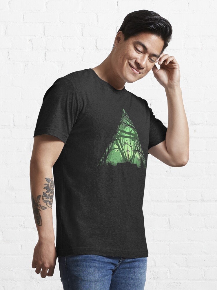 Thumbnail 3 of 7, Essential T-Shirt, Sword in the Forest designed and sold by Donnie Art.