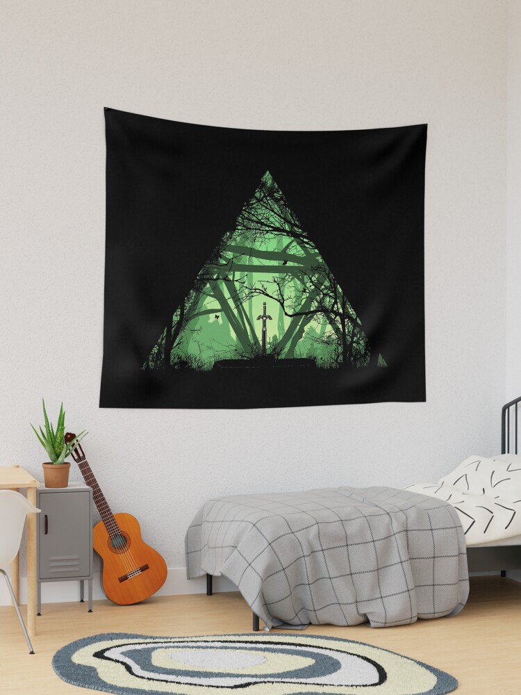 Thumbnail 1 of 3, Tapestry, Sword in the Forest designed and sold by Donnie Art.