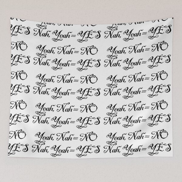 Item preview, Yeah, Nah = No. Nah, Yeah = Yes (old writing) designed and sold by dodgerock.