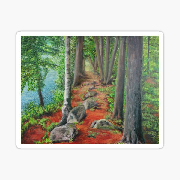 Rocky Lakeside Sticker