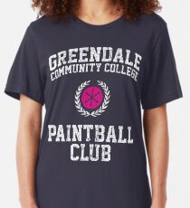 Greendale Community College Paintball Club Slim Fit T-Shirt