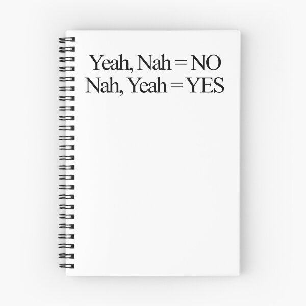 Item preview, Yeah, Nah = No. Nah, Yeah = Yes. designed and sold by dodgerock.