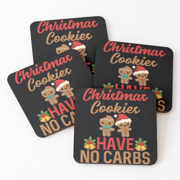 Item preview, Christmas Cookies Have No Carbs Santa Gingerbread Man designed and sold by 4Craig.