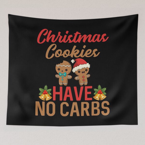 Item preview, Christmas Cookies Have No Carbs Santa Gingerbread Man designed and sold by 4Craig.