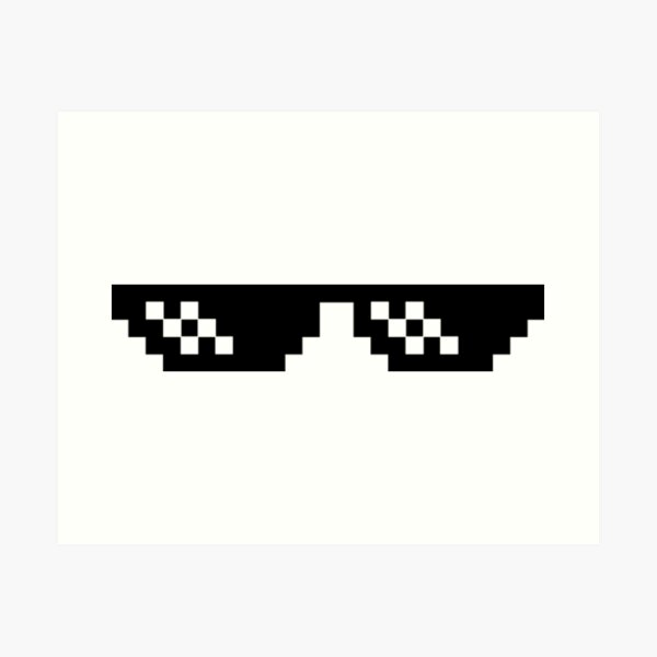 Deal With It Glasses Wall Art for Sale