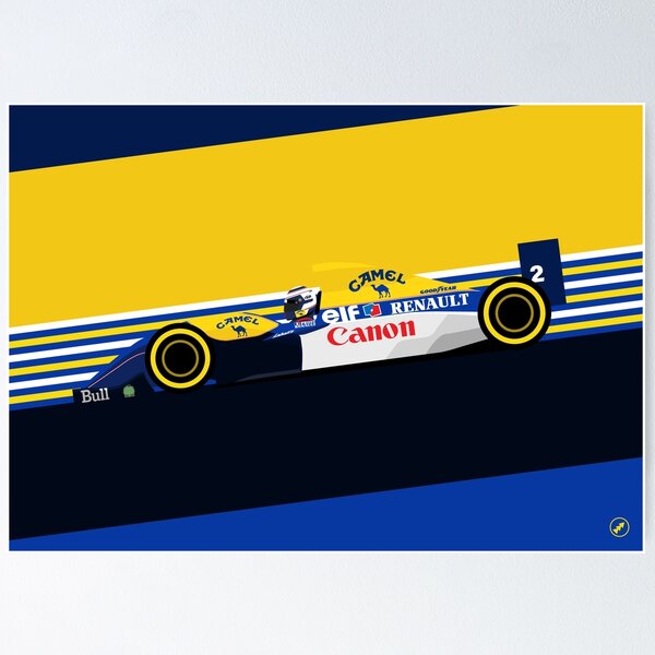 Item preview, Alain Prost 1993 | Retro F1 designed and sold by MOTORGRAPHICS.