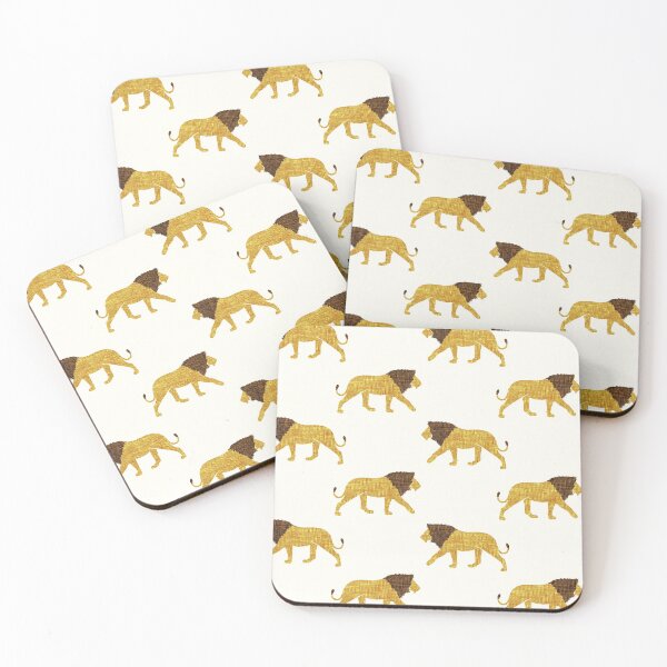 Item preview, Lions - walking lion on cream designed and sold by littlearrow.
