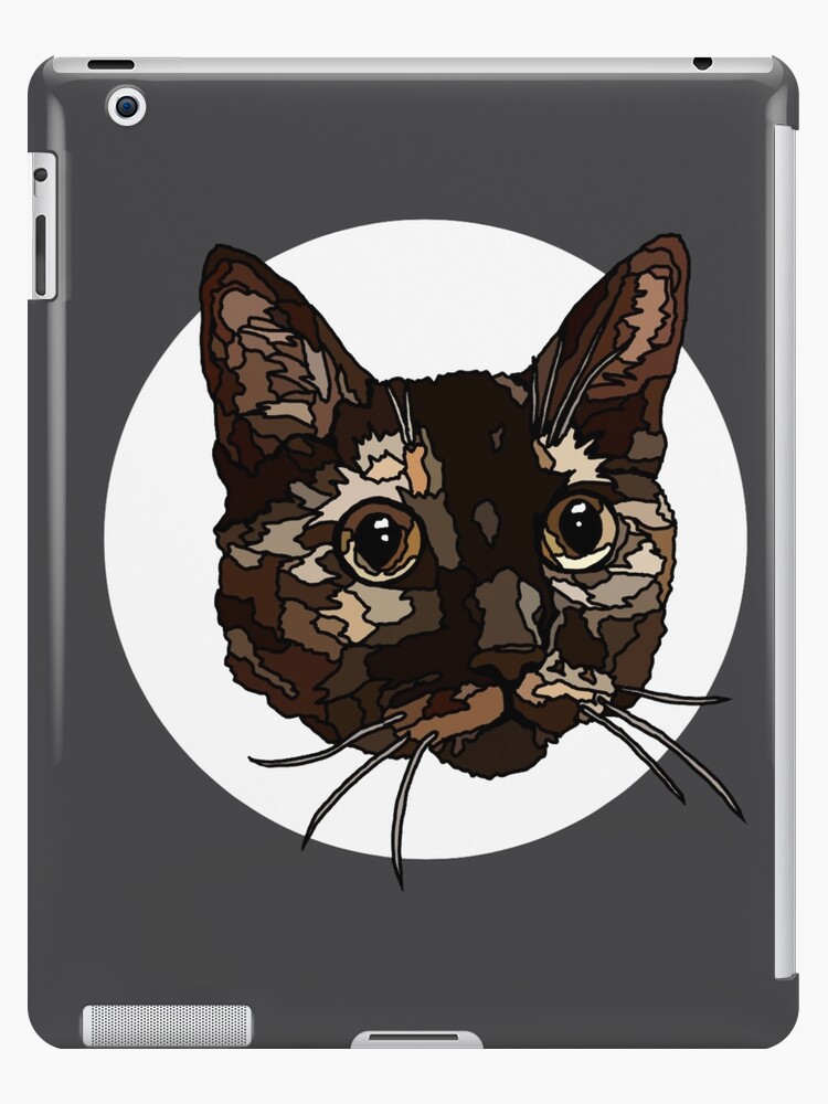 Coque Et Skin Adhesive Ipad Visage Mosaique Chat Ecaille De Tortue Par Outlawedwoman Redbubble