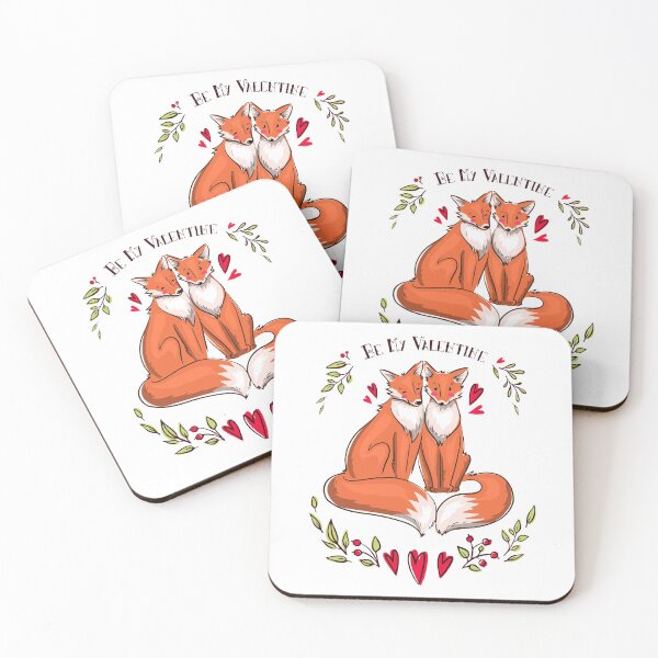 Item preview, Valentine's Day love foxes. designed and sold by emphatic.