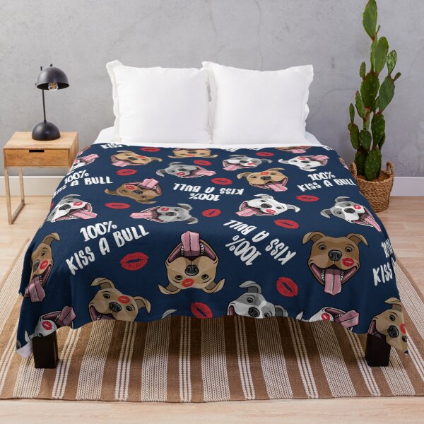Item preview, KISS A BULL - cute happy pit bulls dog breed designed and sold by littlearrow.