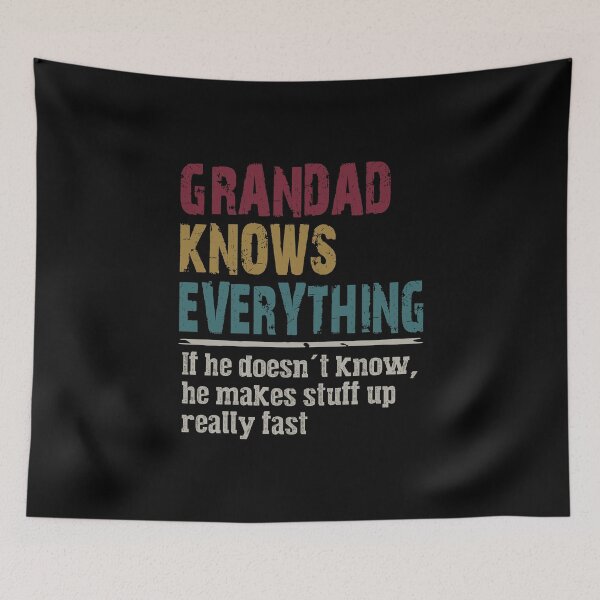 Item preview, Grandad Knows Everything - Grandad Gift - Funny Grandpa Shirt designed and sold by BlueShop.