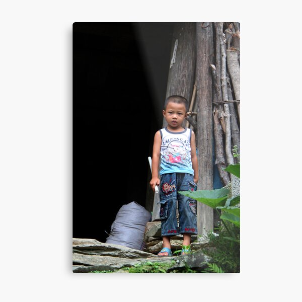 Curious Metal Print