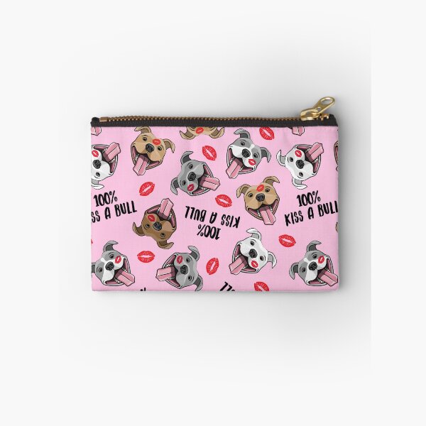 Item preview, KISS A BULL - cute happy pit bulls dog breed (pink) designed and sold by littlearrow.