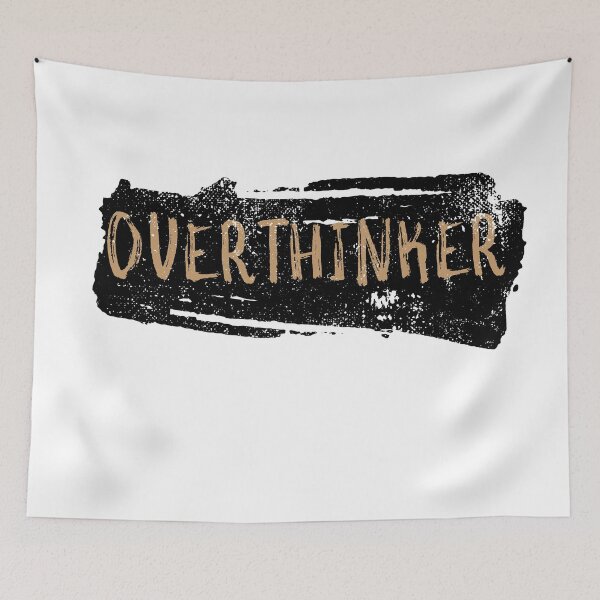 Item preview, Overthinker Vintage Gold Brush Art designed and sold by Creatively Torn.