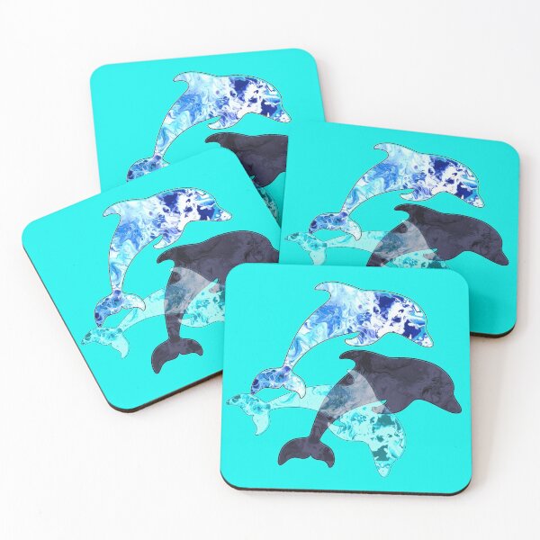 Item preview, Three Dolphins designed and sold by lateralcanvas.
