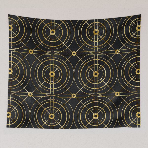 Item preview, Lavish Art Deco (Faux) 24-Karat Geometric Pattern designed and sold by DEC02.