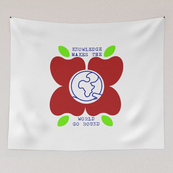 Item preview, Knowledge Makes The World Go Round designed and sold by TeachUrb.