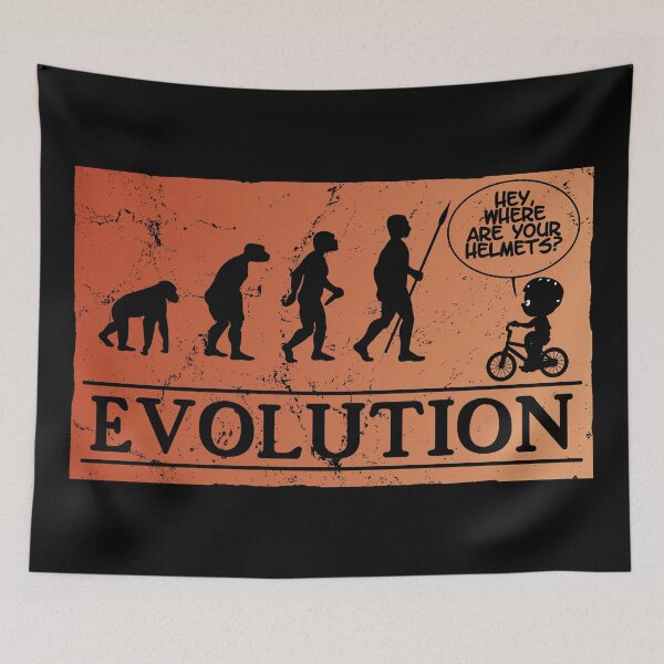 Item preview, Evolution bike helmet designed and sold by NicGrayGraphic.