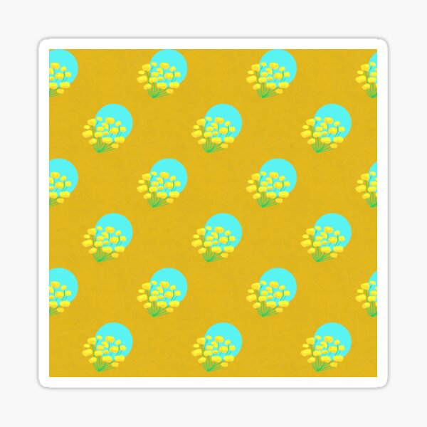 flowers in a blue moon Sticker