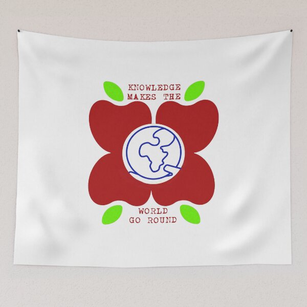 Item preview, Knowledge Makes The World Go Round designed and sold by TeachUrb.