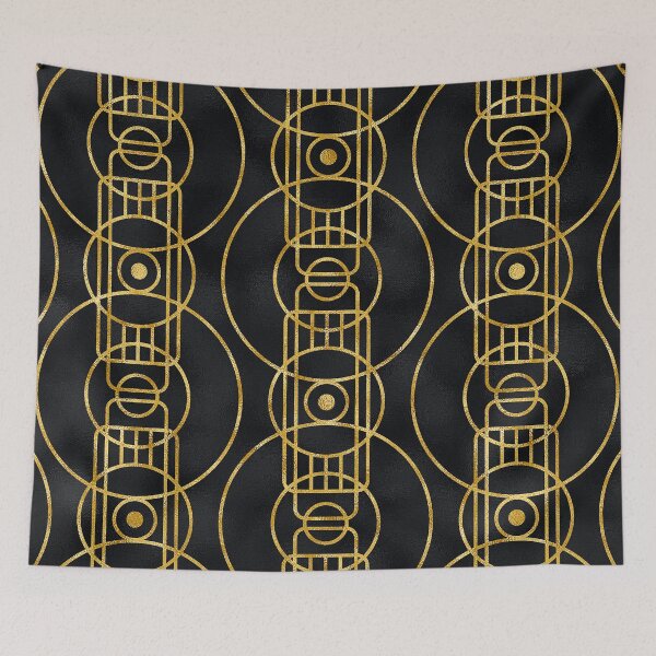 Item preview, Breathtaking (Faux) 24-Karat Gold Art Deco Geometric Pattern designed and sold by DEC02.