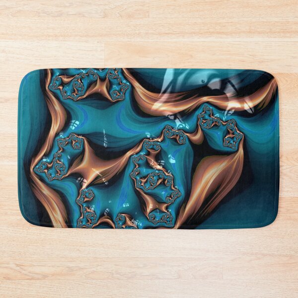 Item preview, Teal and Gold Silk designed and sold by Elisabeth Lucas.