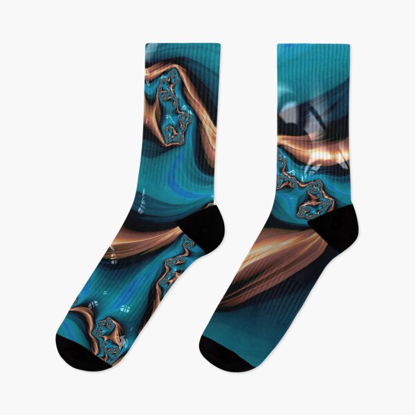 Item preview, Teal and Gold Silk designed and sold by Elisabeth Lucas.