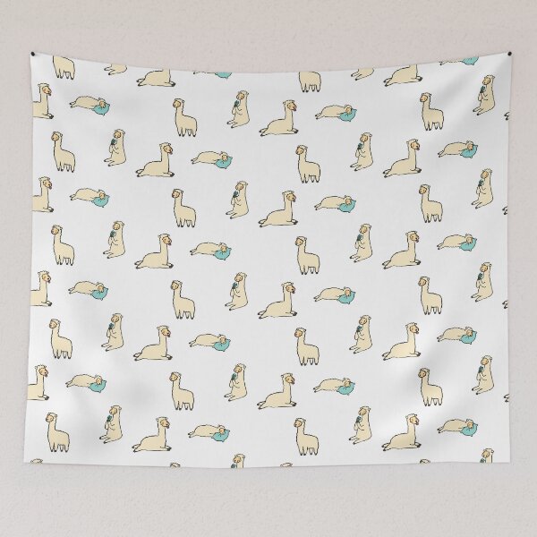 Item preview, Cute llamas pattern designed and sold by Tahuverian.