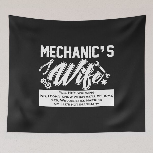 Item preview, Mechanics Wife funny car mechanic auto mechanic for women designed and sold by hadleydesigns.